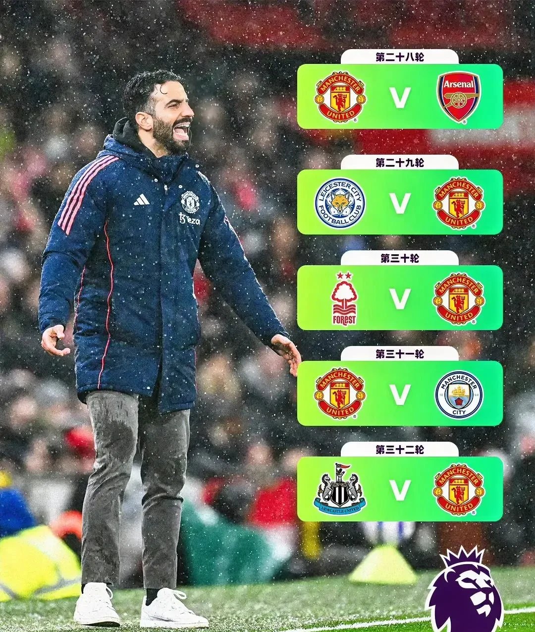 曼联客场逆袭，夺得关键三分